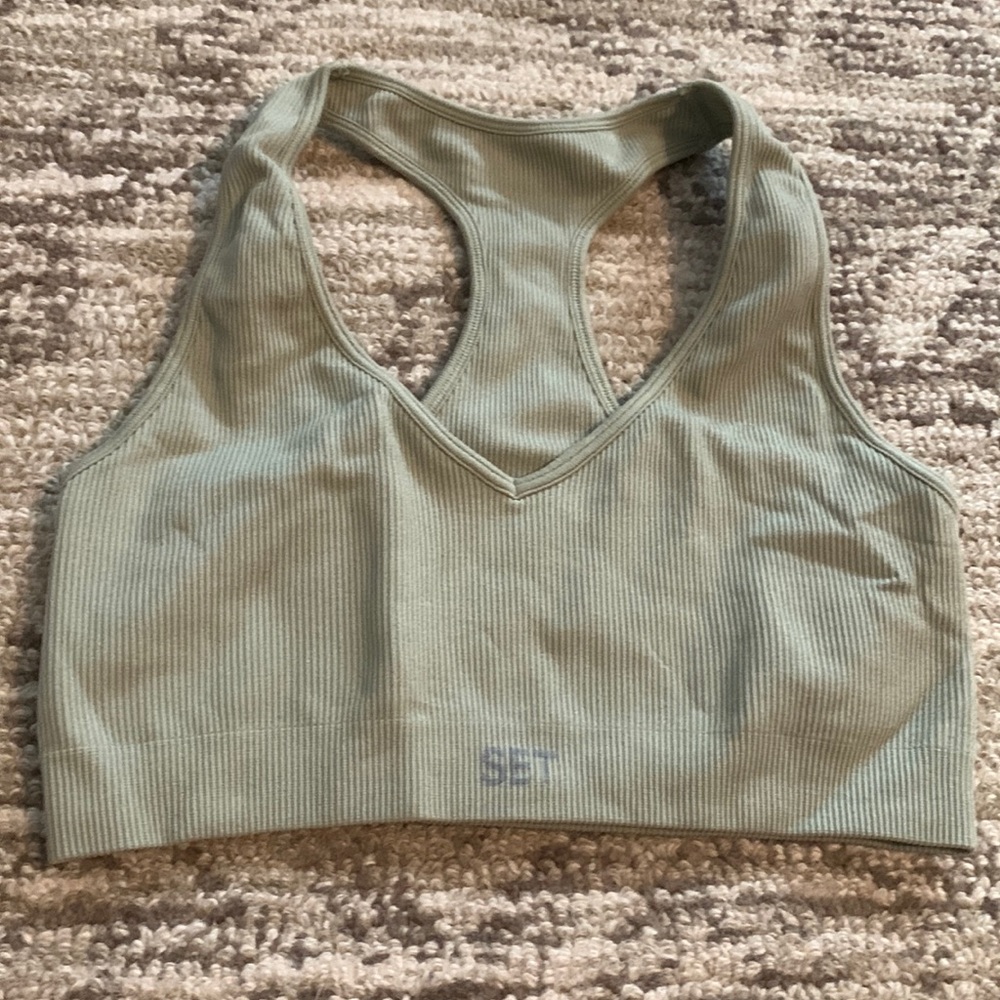 SETactive sculptflex sports bra is Chai color in size xs/s